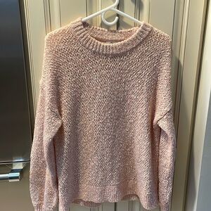 Madewell size small cotton polyester blend sweater size small in light pink